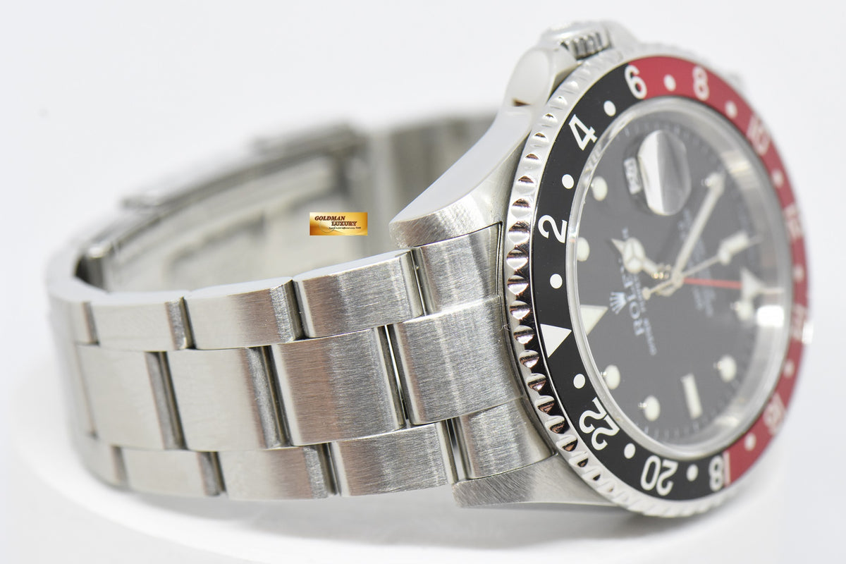 [SOLD] ROLEX OYSTER PERPETUAL GMT-MASTER II “COKE BEZEL” 16710 (MINT)