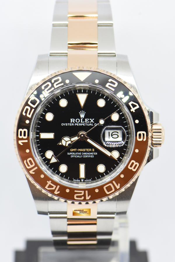 [SOLD] ROLEX OYSTER PERPETUAL GMT-MASTER II “ROOTBEER” CERAMIC HALF-ROSEGOLD AUTOMATIC 126711CHNR (NEW)