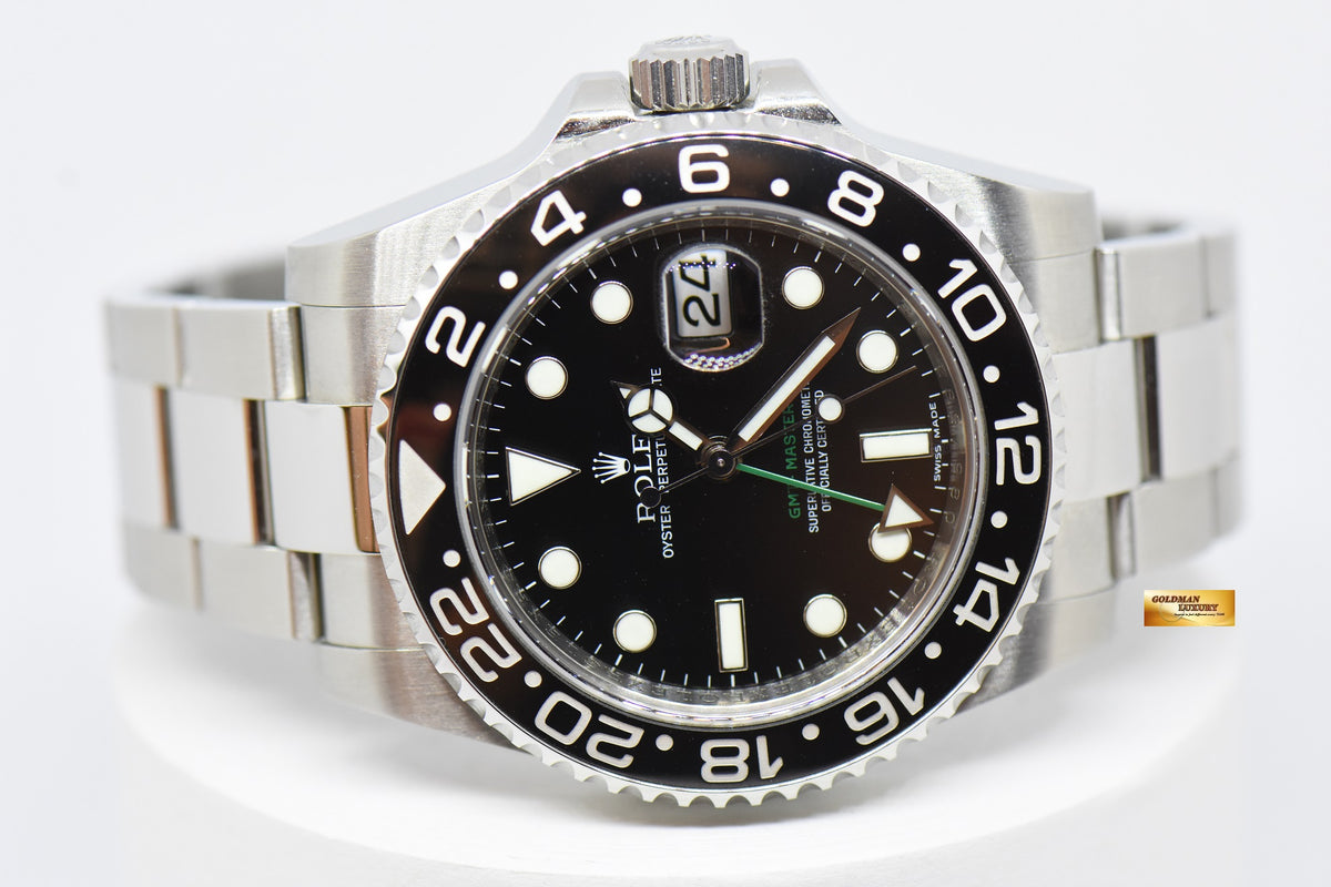 [SOLD] ROLEX OYSTER PERPETUAL GMT-MASTER II CERAMIC BLACK AUTOMATIC 116710LN (MINT)