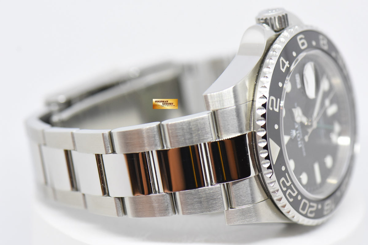 [SOLD] ROLEX OYSTER PERPETUAL GMT-MASTER II CERAMIC BLACK AUTOMATIC 116710LN (MINT)