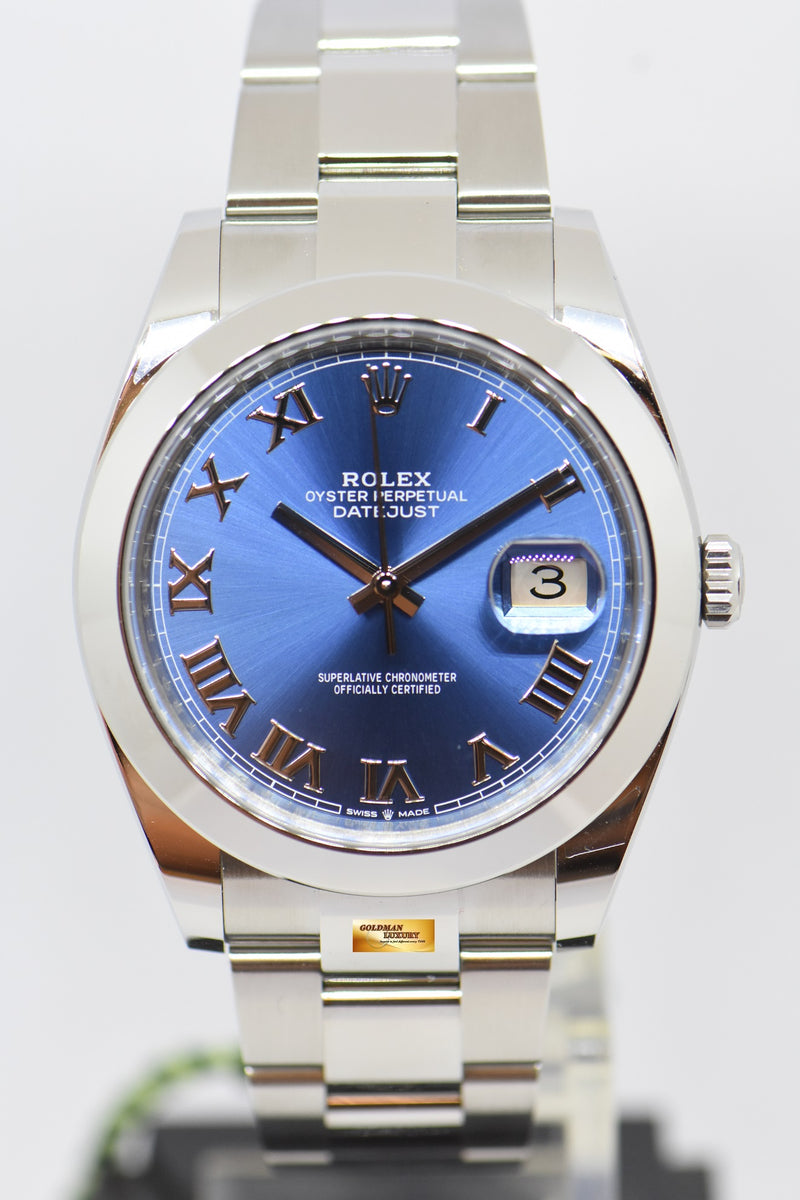 products/GML2195_-_Rolex_Oyster_Datejust_41_Blue_Oyster_Smooth_Bezel_126300_NEW_-_1.JPG