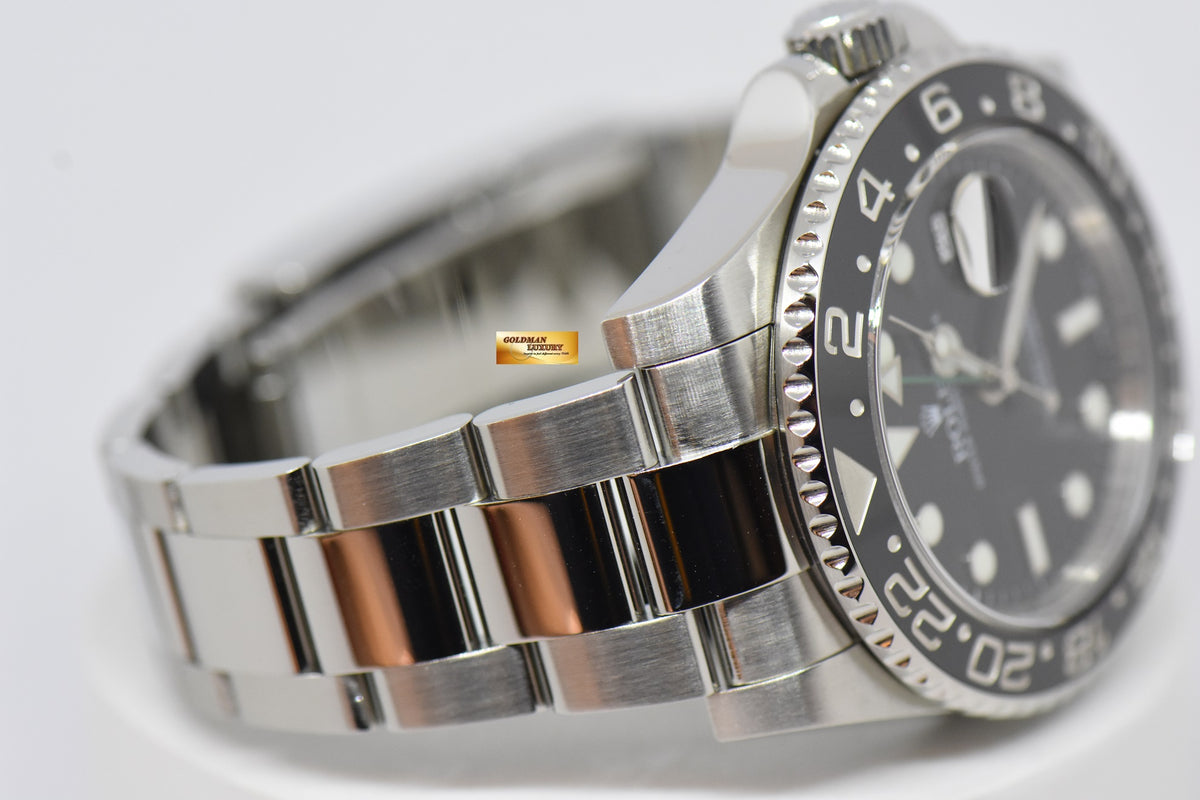 [SOLD] ROLEX OYSTER PERPETUAL GMT-MASTER II CERAMIC BLACK AUTOMATIC 116710LN (MINT)