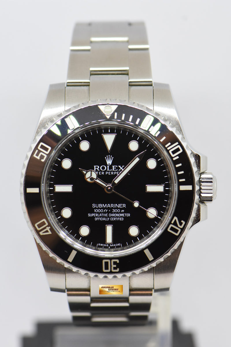 SOLD ROLEX OYSTER PERPETUAL SUBMARINER NO DATE 40mm CERAMIC BEZEL 11 Goldman Luxury