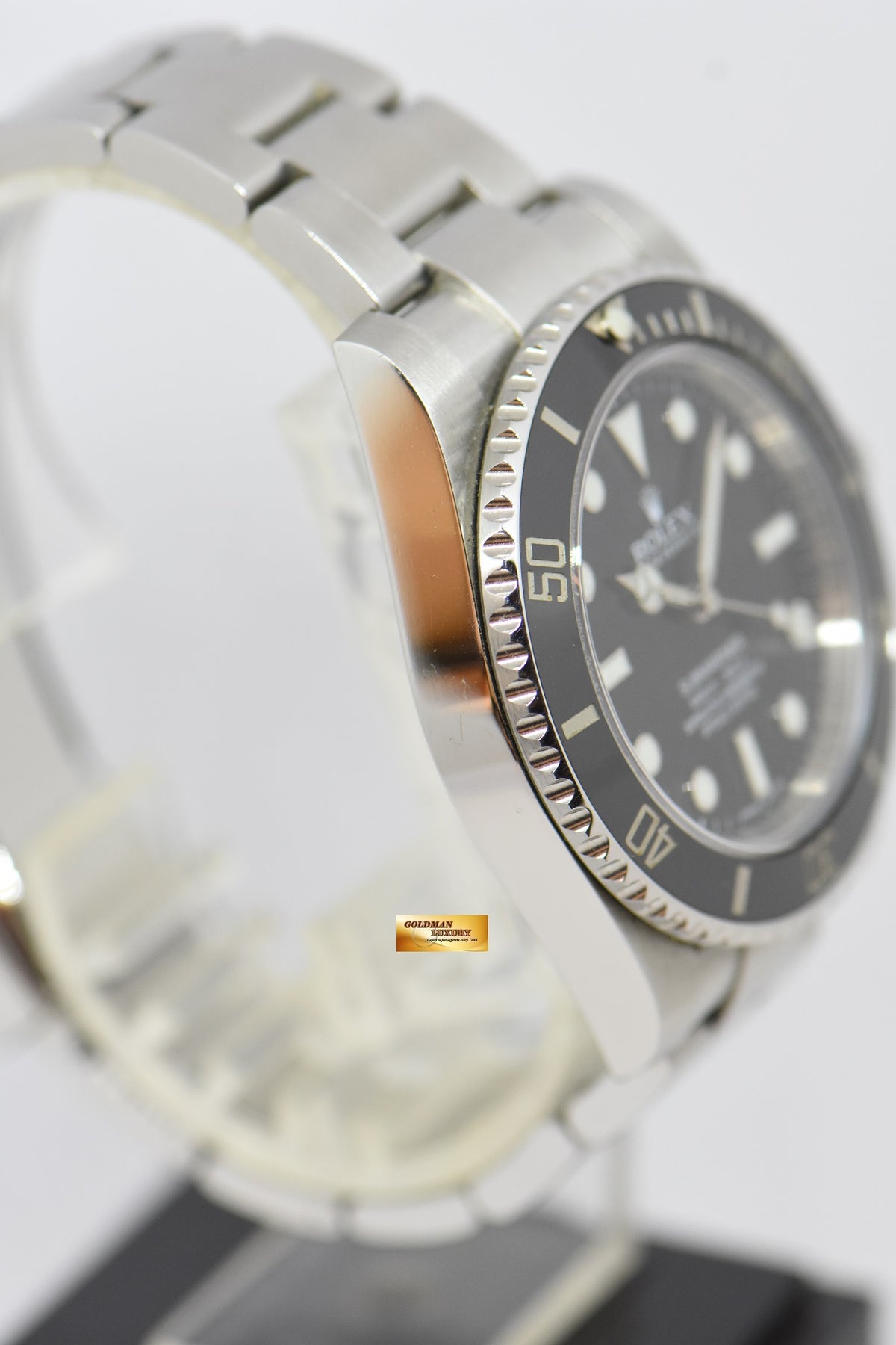 [SOLD] ROLEX OYSTER PERPETUAL SUBMARINER NO-DATE 40mm CERAMIC BEZEL 114060 (MINT)