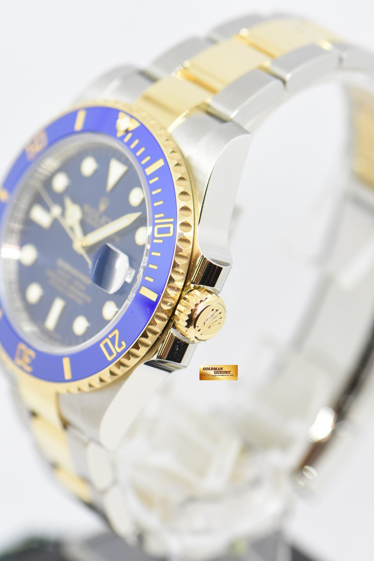 [SOLD] ROLEX OYSTER PERPETUAL SUBMARINER HALF-GOLD CERAMIC BLUE AUTOMATIC 116613LB (NEW-UNWORN)