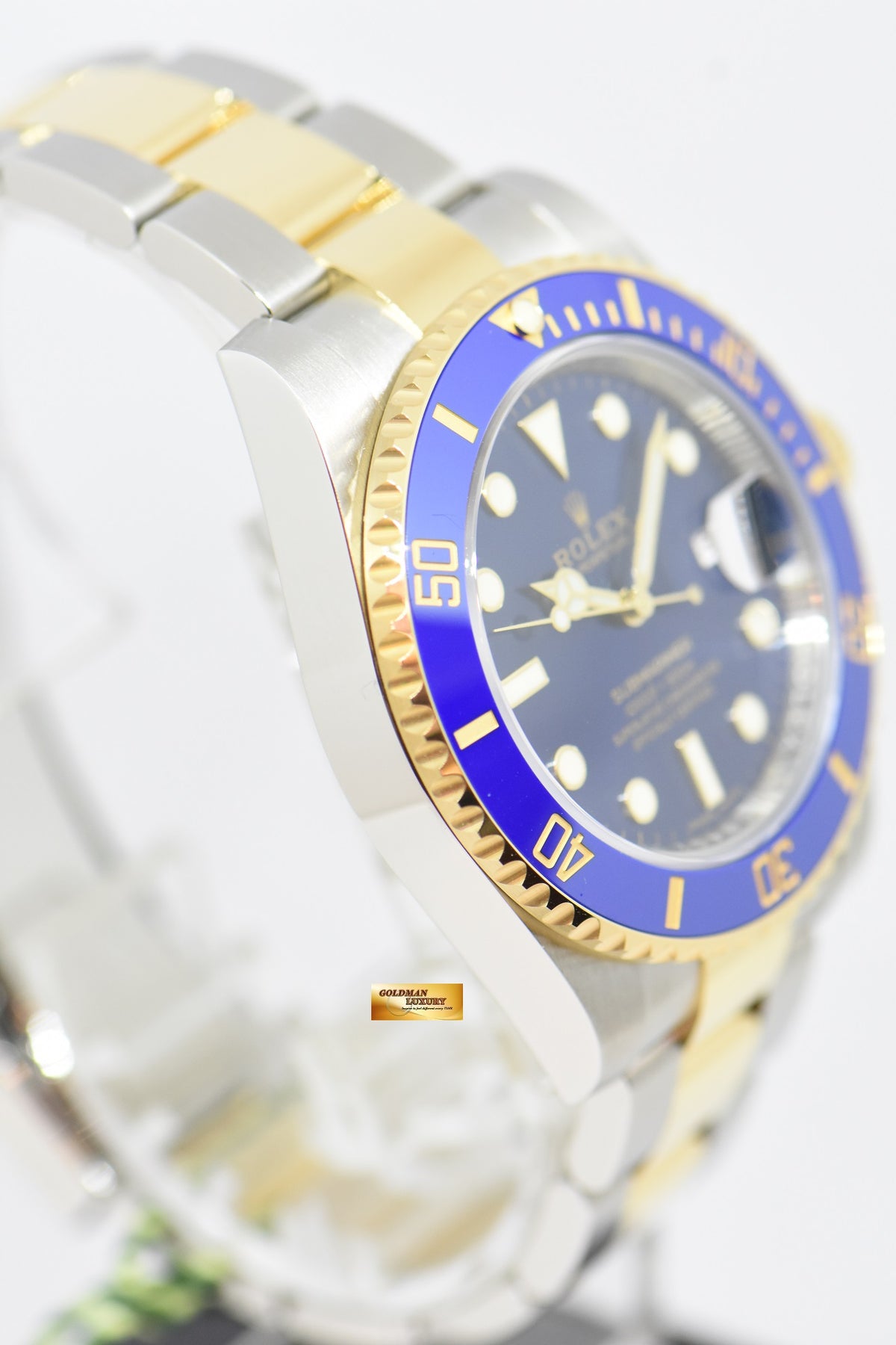 [SOLD] ROLEX OYSTER PERPETUAL SUBMARINER HALF-GOLD CERAMIC BLUE AUTOMATIC 116613LB (NEW-UNWORN)