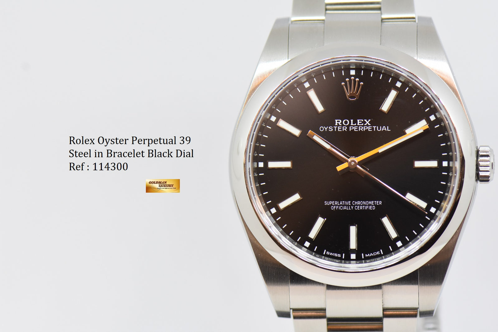 114300 black dial new arrivals