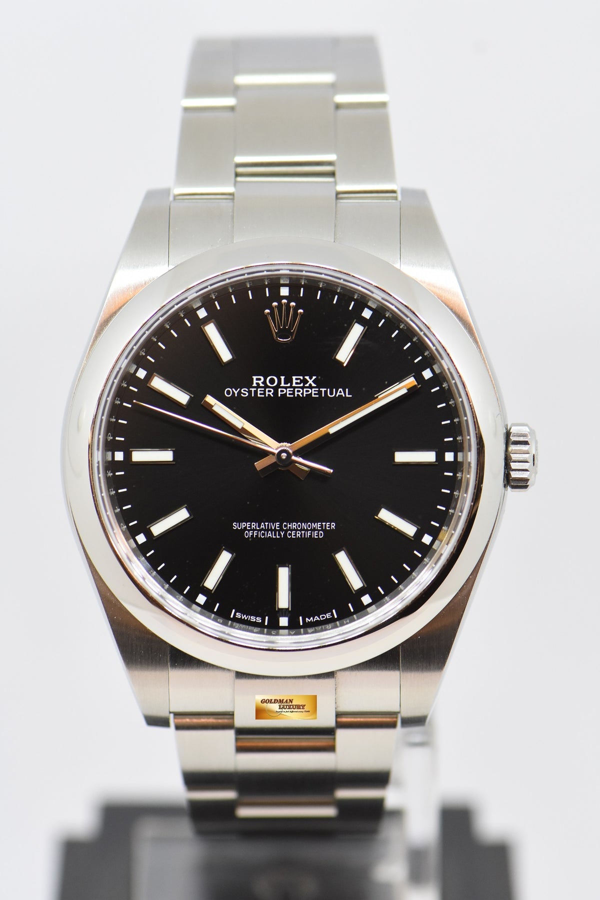 [SOLD] ROLEX OYSTER PERPETUAL 39 STAINLESS STEEL BLACK DIAL 114300 (NEW-UNWORN)