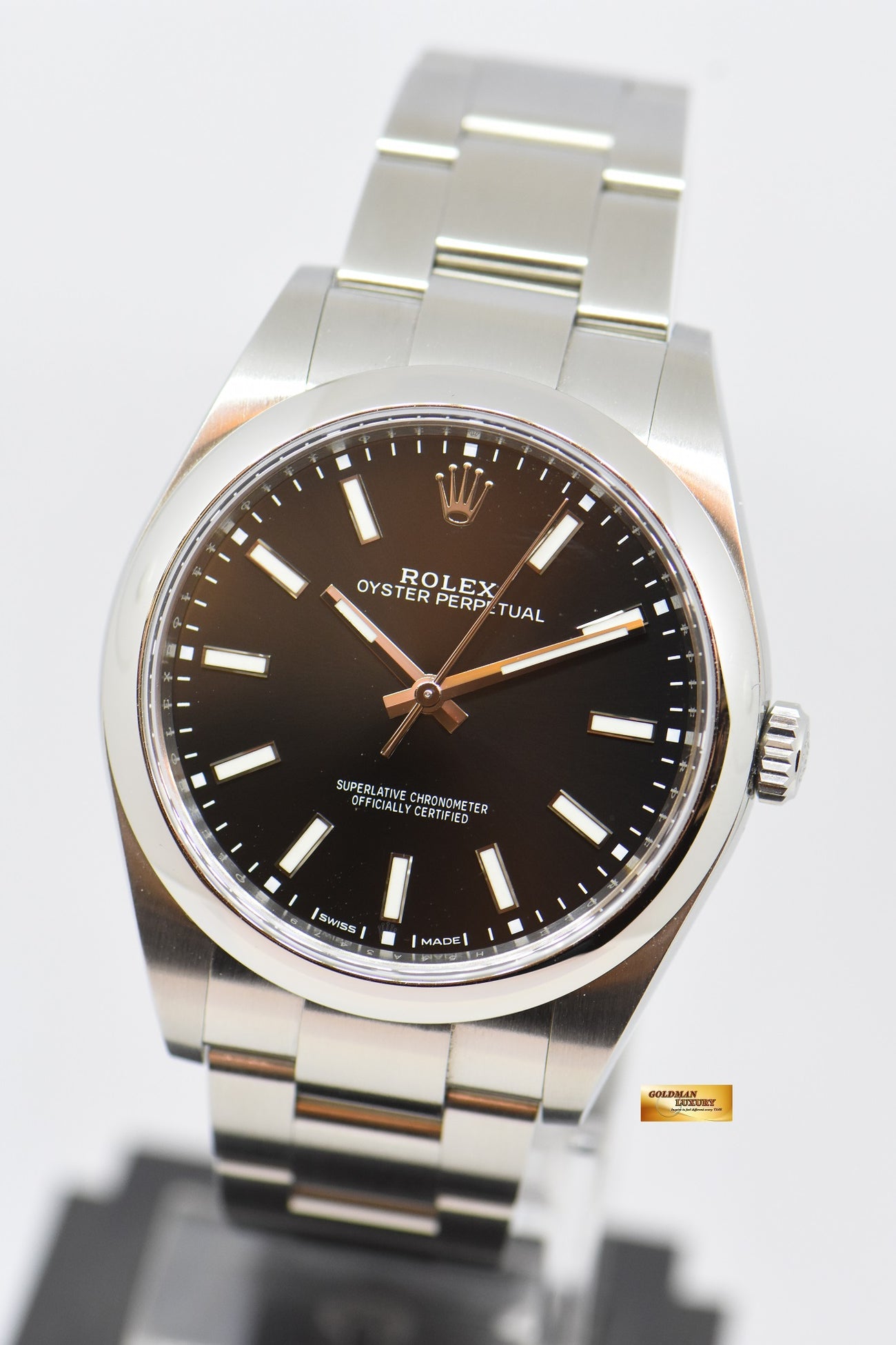 Rolex 114300 black dial top