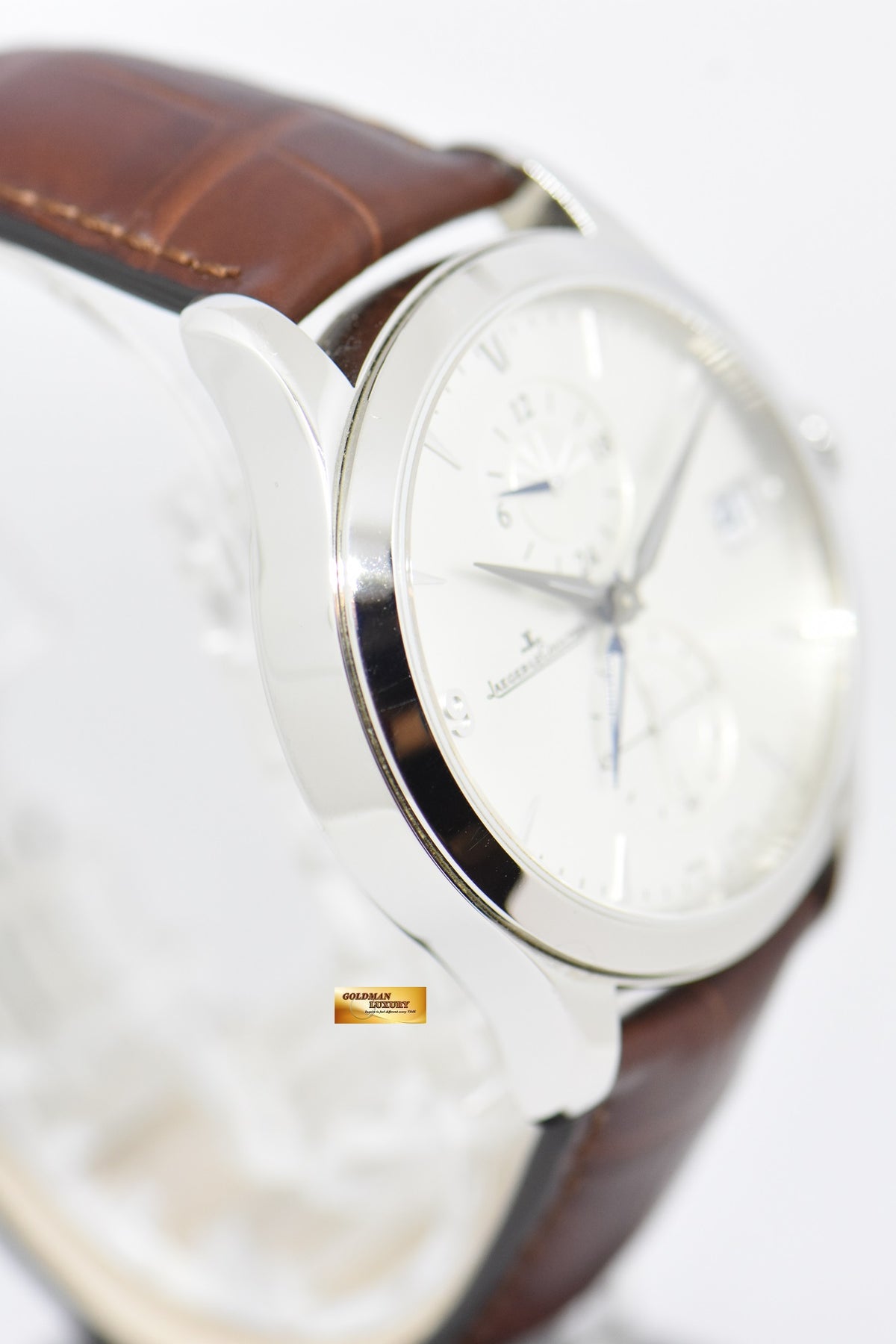 [SOLD] JAEGER-LeCOULTRE MASTER CONTROL HOMETIME GMT 39mm STAINLESS STEEL AUTOMATIC 174.8.05.S (MINT)