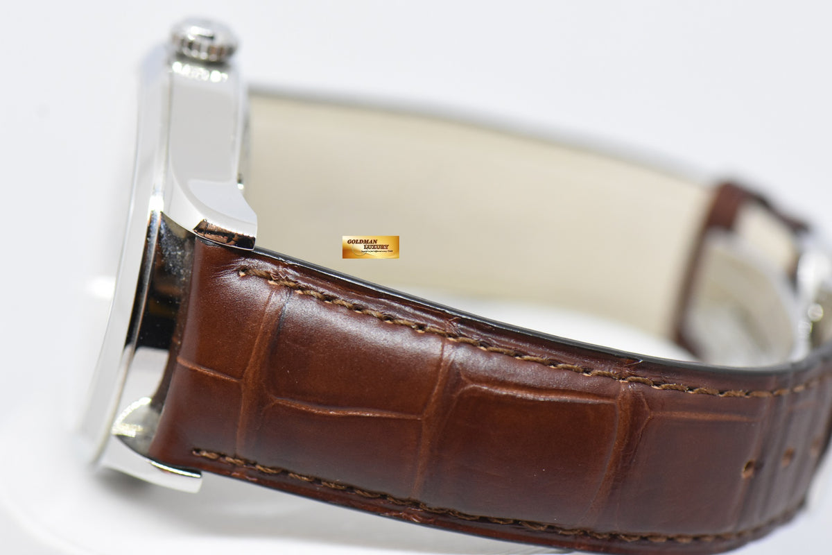 [SOLD] JAEGER-LeCOULTRE MASTER CONTROL HOMETIME GMT 39mm STAINLESS STEEL AUTOMATIC 174.8.05.S (MINT)