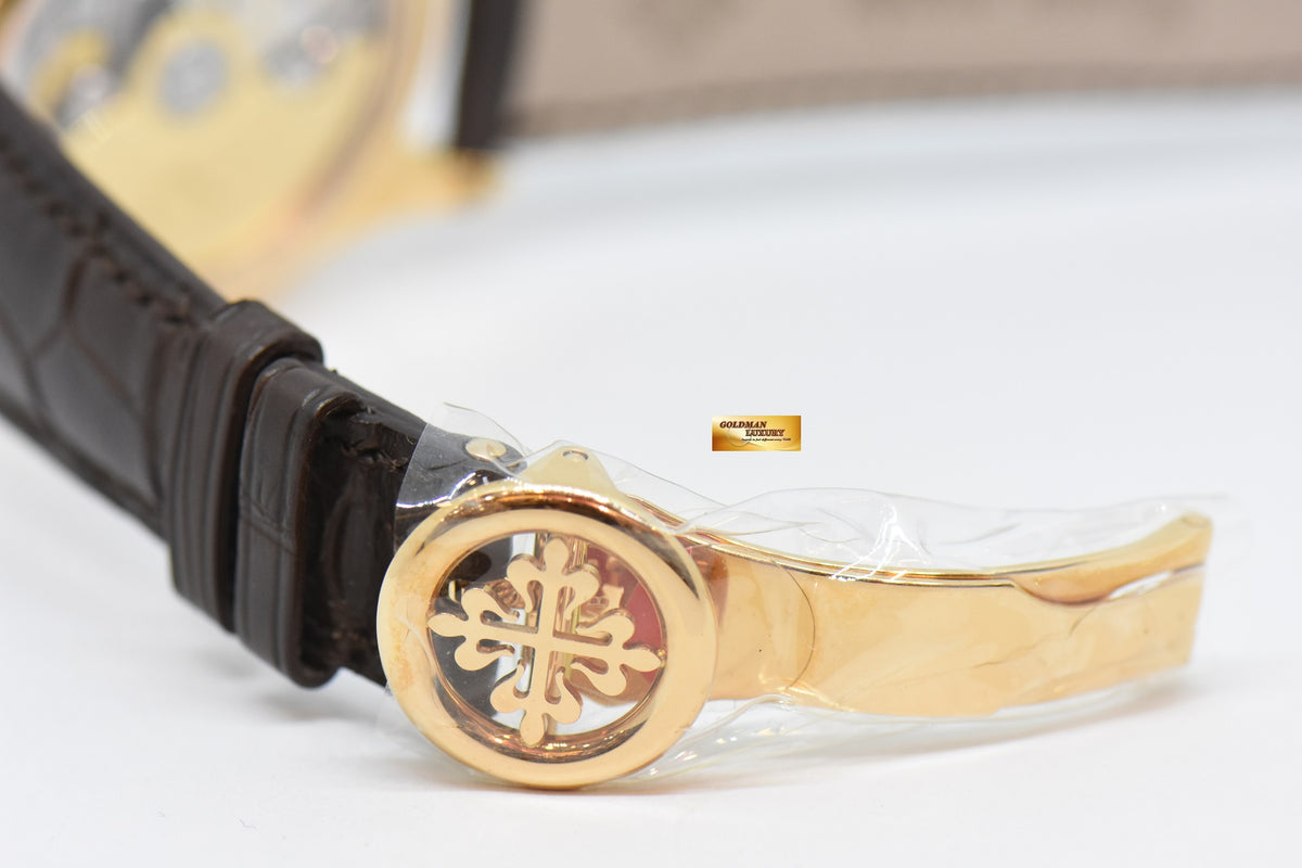 [SOLD] PATEK PHILIPPE COMPLICATIONS ANNUAL CALENDAR FLYBACK CHRONOGRAPH w/ POWER RESERVE 18K ROSE GOLD AUTOMATIC 5960R (NEW OLD STOCK)