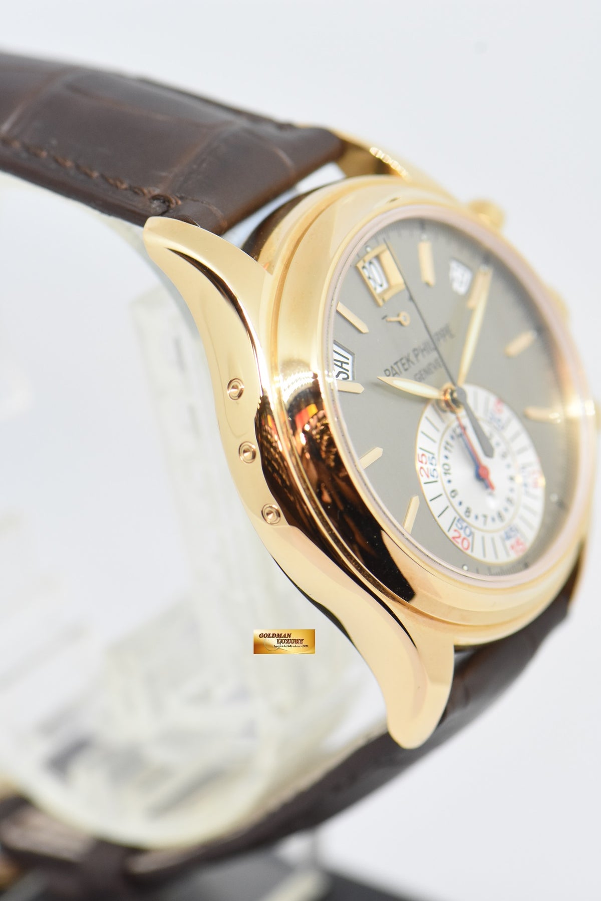 [SOLD] PATEK PHILIPPE COMPLICATIONS ANNUAL CALENDAR FLYBACK CHRONOGRAPH w/ POWER RESERVE 18K ROSE GOLD AUTOMATIC 5960R (NEW OLD STOCK)