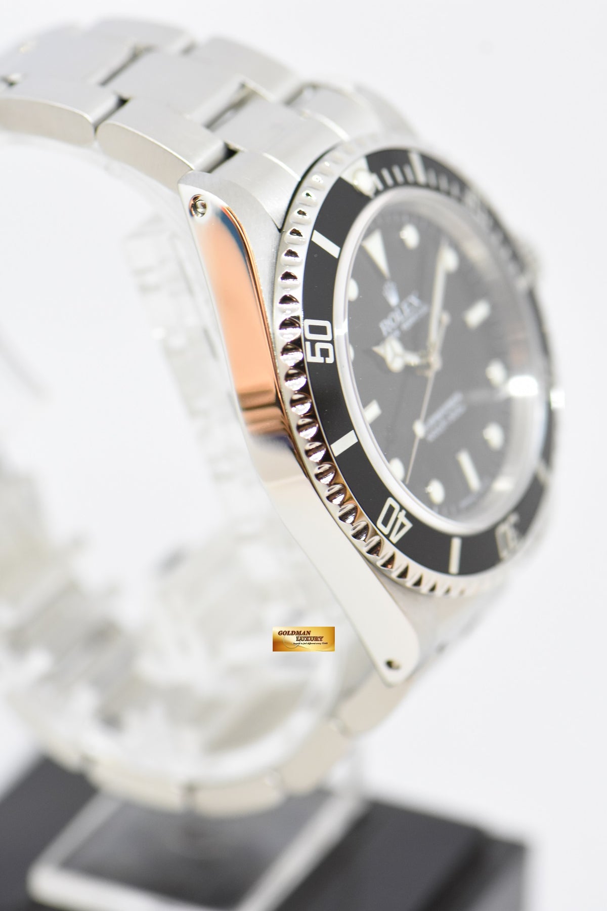 [SOLD] ROLEX OYSTER PERPETUAL SUBMARINER NO-DATE 40mm 2 LINERS BLACK 14060 (MINT)