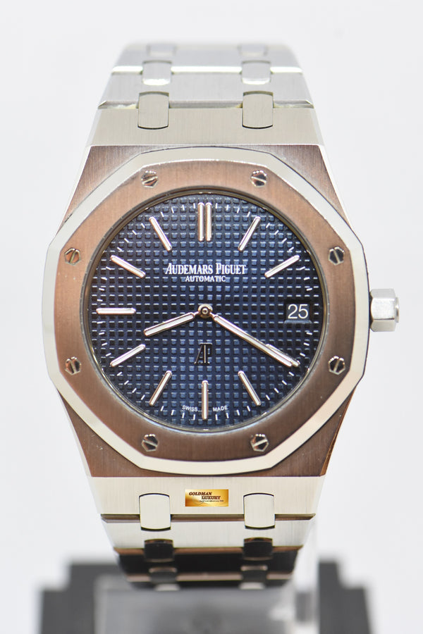 [SOLD] AUDEMARS PIGUET ROYAL OAK JUMBO ULTRA THIN 39mm BLUE AUTOMATIC 15202ST (NEAR MINT) (UNPOLISHED)