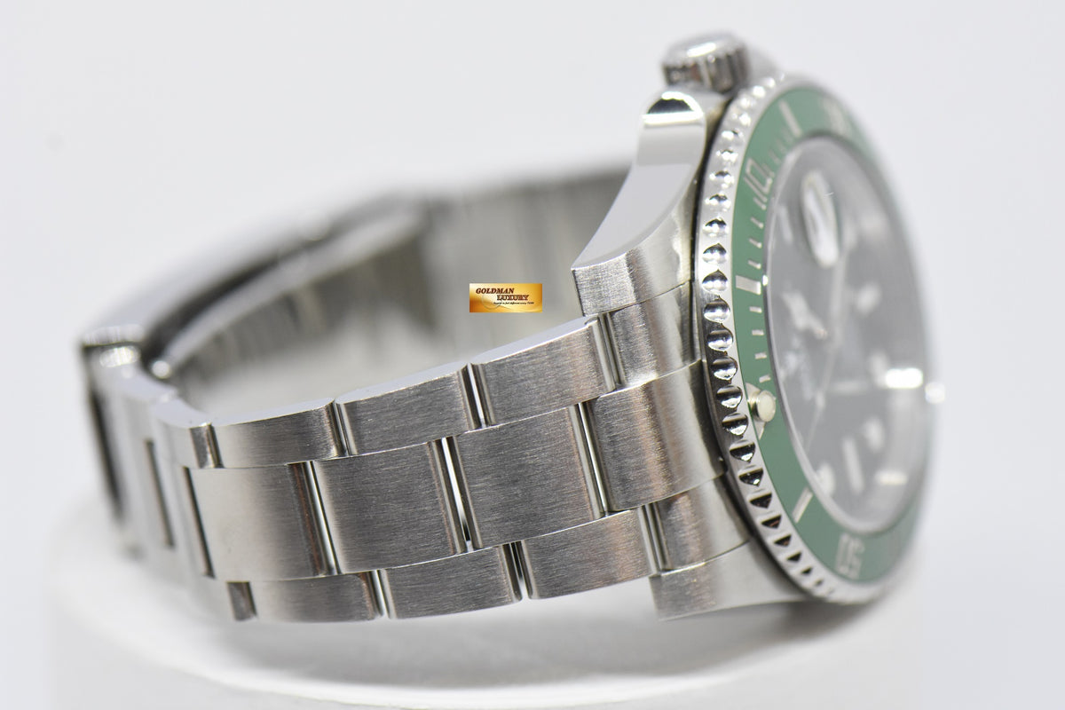 [SOLD] ROLEX OYSTER PERPETUAL SUBMARINER “GREEN HULK” CERAMIC BEZEL 116610LV (MINT)