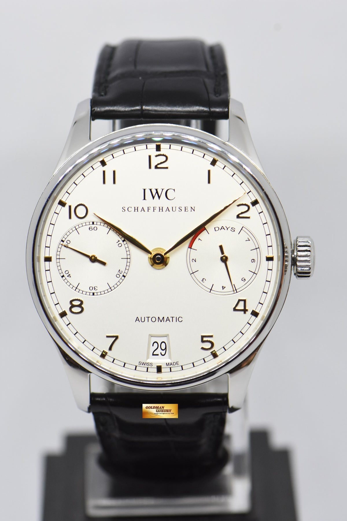 [SOLD] IWC PORTUGUESE 7 DAYS POWER RESERVE 43mm AUTOMATIC WHITE IW5001-14 (MINT)