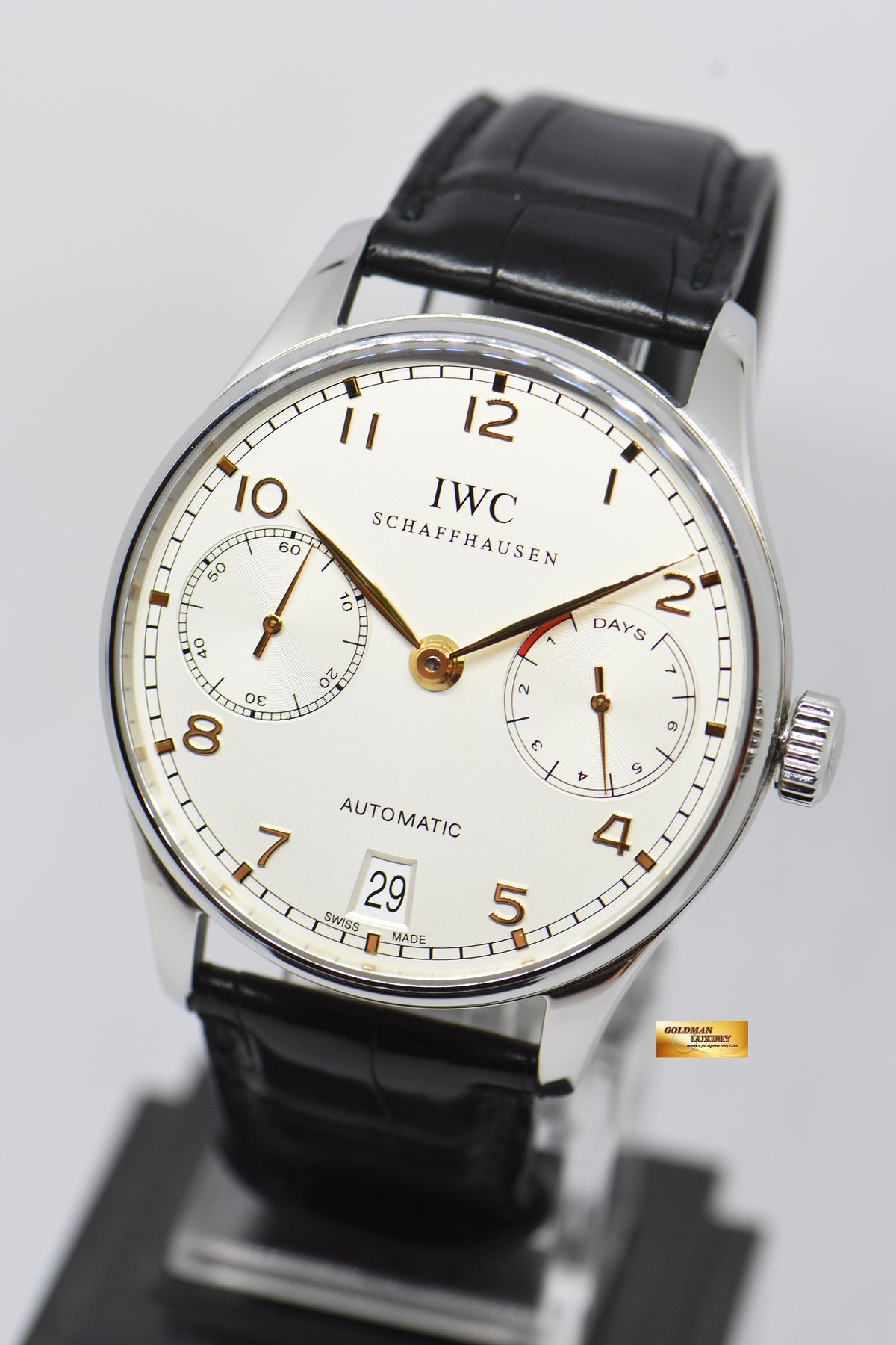 [SOLD] IWC PORTUGUESE 7 DAYS POWER RESERVE 43mm AUTOMATIC WHITE IW5001-14 (MINT)