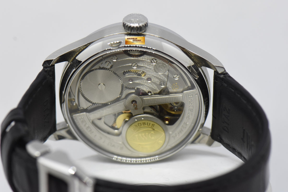 [SOLD] IWC PORTUGUESE 7 DAYS POWER RESERVE 43mm AUTOMATIC WHITE IW5001-14 (MINT)