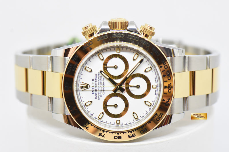 Gold daytona white store face
