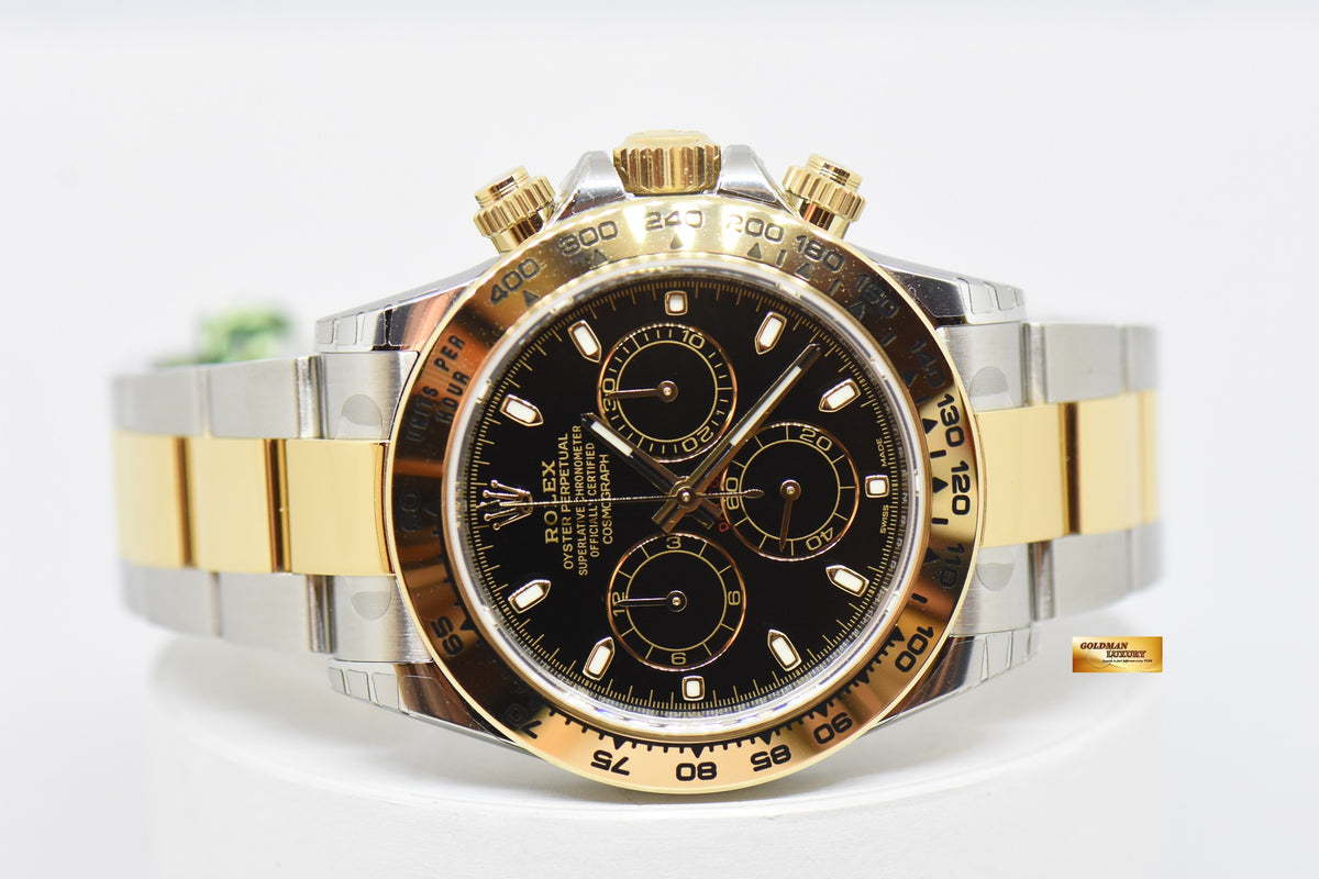 [SOLD] ROLEX OYSTER PERPETUAL DAYTONA HALF-GOLD BLACK 116503 (NEW-UNWORN)