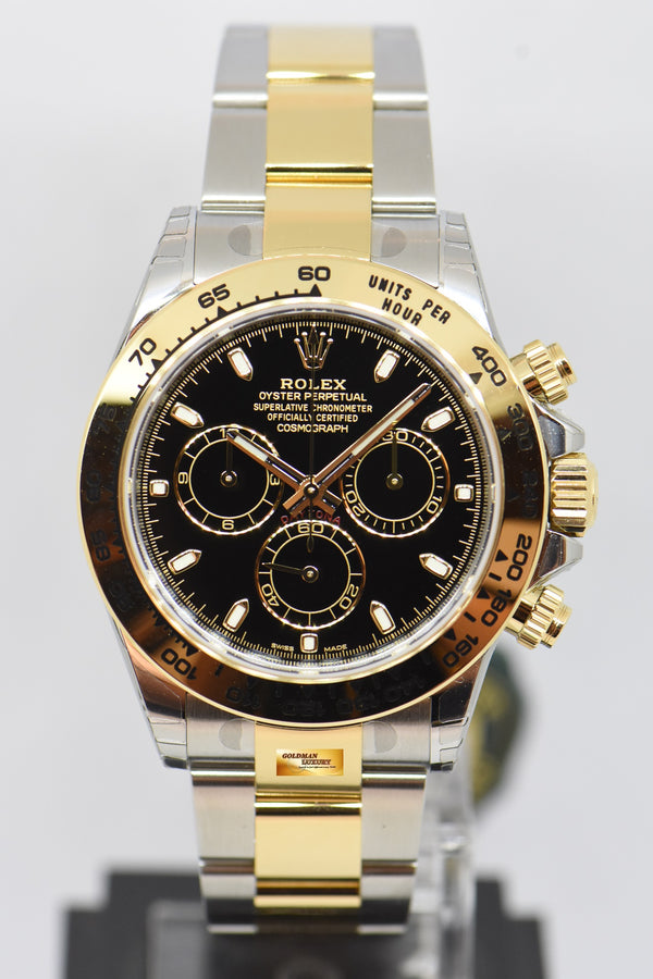 [SOLD] ROLEX OYSTER PERPETUAL DAYTONA HALF-GOLD BLACK 116503 (NEW-UNWORN)