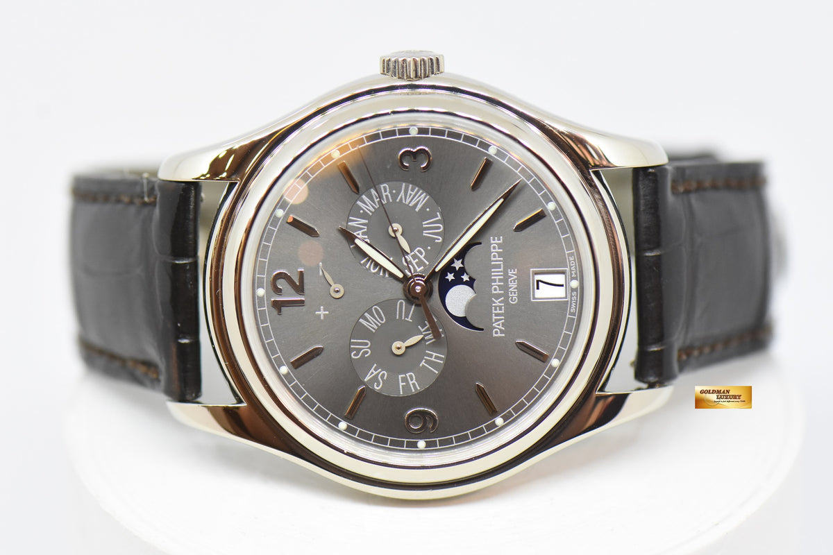 [SOLD] PATEK PHILIPPE COMPLICATIONS ANNUAL CALENDAR MOON-PHASE w/ POWER RESERVE 18K ROSE GOLD AUTOMATIC 5146G (MINT)