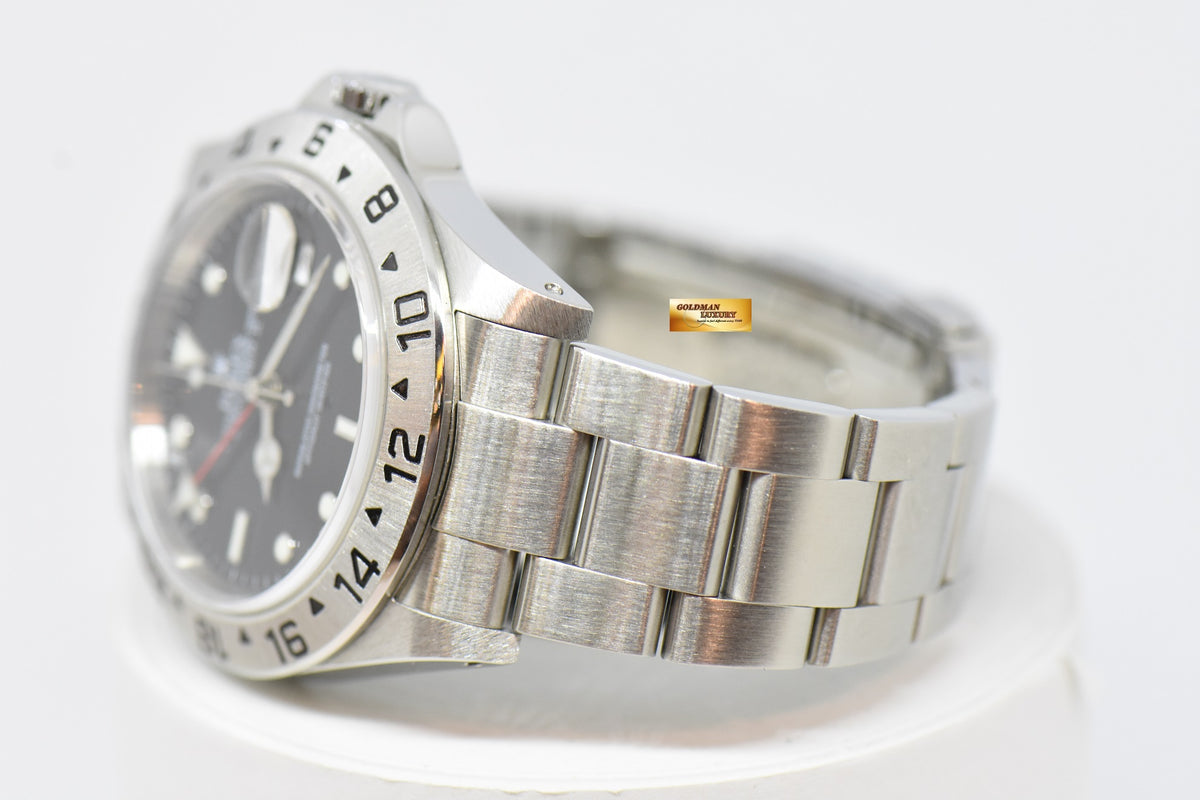 [SOLD] ROLEX OYSTER PERPETUAL EXPLORER II 40mm (SOLID-ENDLINK) BLACK 16570 (MINT)