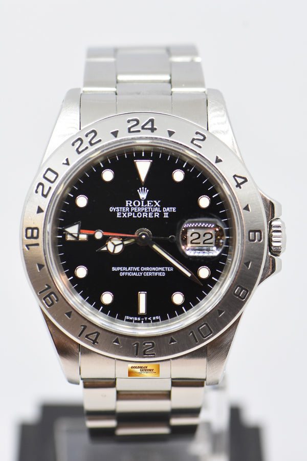 [SOLD] ROLEX OYSTER PERPETUAL EXPLORER II 40mm BLACK 16570 (NEAR MINT)