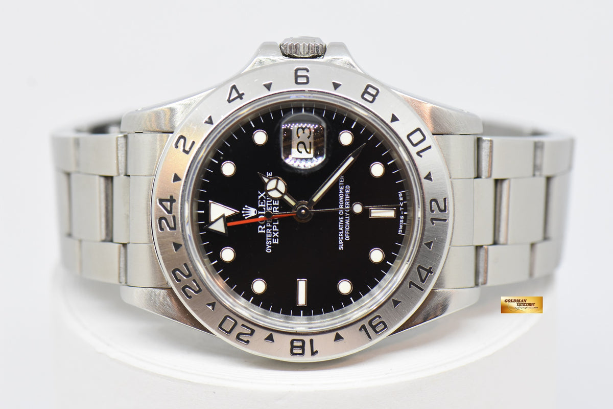 [SOLD] ROLEX OYSTER PERPETUAL EXPLORER II 40mm BLACK 16570 (NEAR MINT)