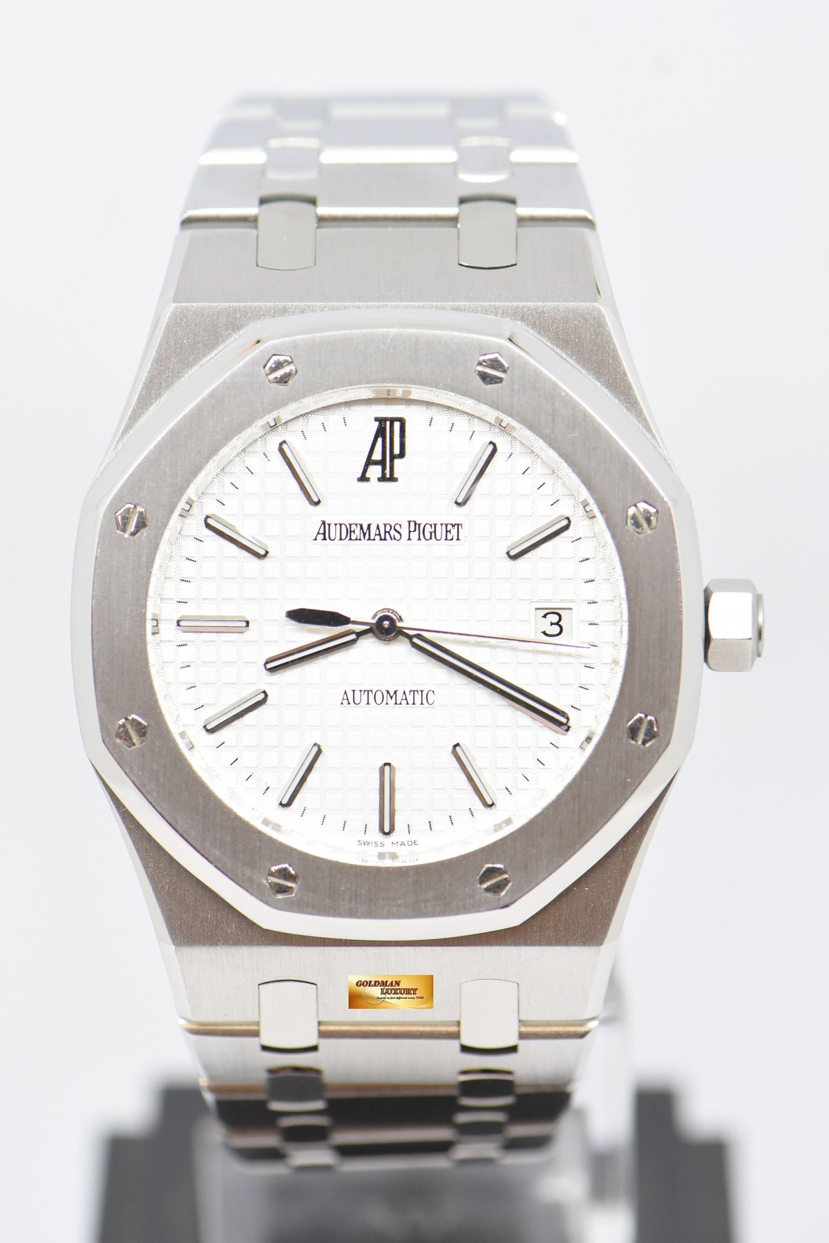 [SOLD] AUDEMARS PIGUET ROYAL OAK 39mm STEEL IN BRACELET WHITE AUTOMATIC 15300ST (MINT) (UNPOLISHED)