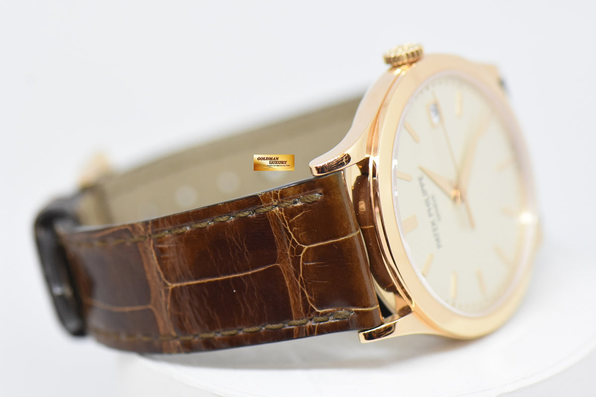 [SOLD] PATEK PHILIPPE CALATRAVA 38mm ROSE GOLD IN LEATHER AUTOMATIC 5296R (MINT)
