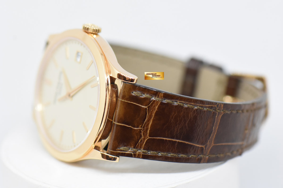 [SOLD] PATEK PHILIPPE CALATRAVA 38mm ROSE GOLD IN LEATHER AUTOMATIC 5296R (MINT)