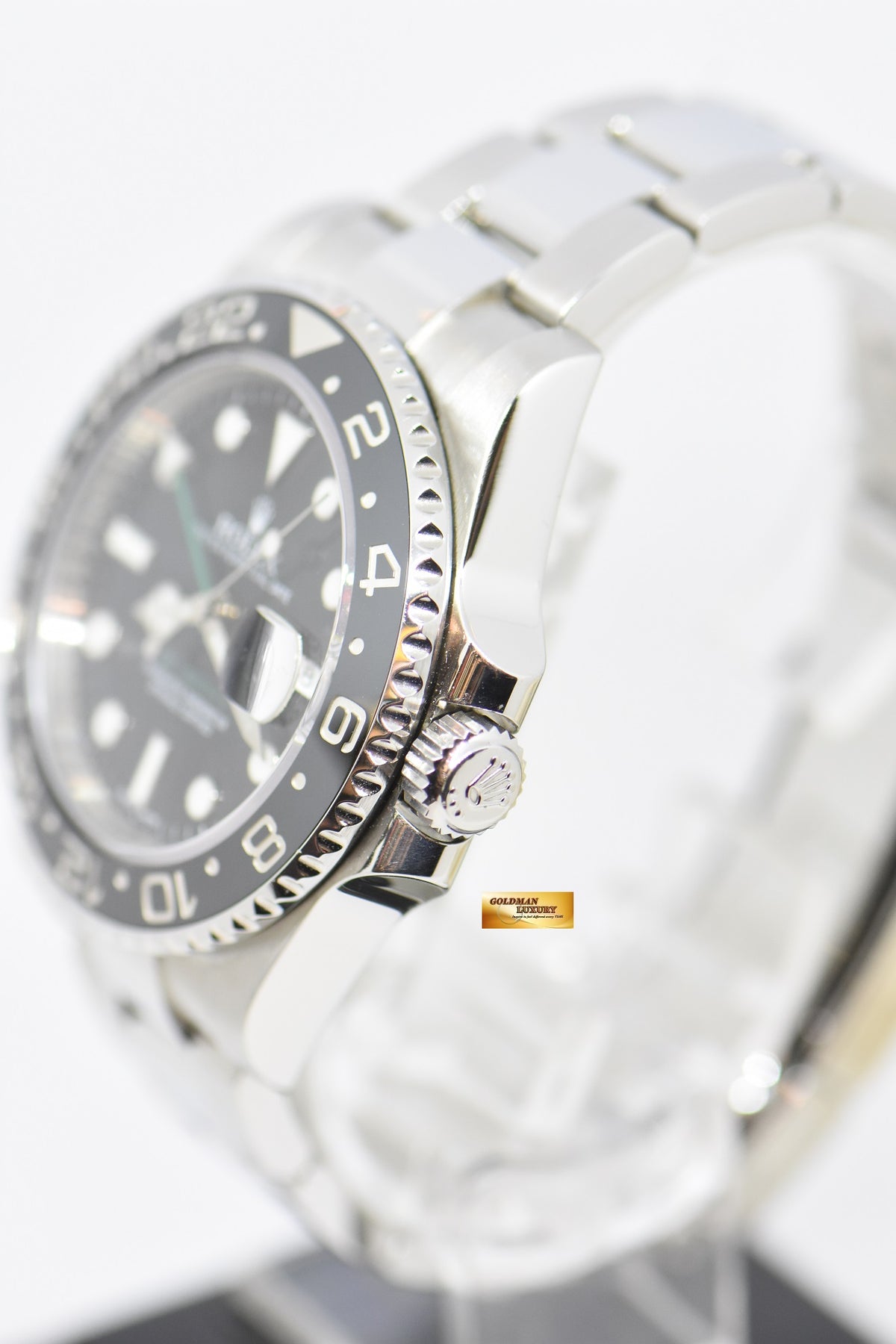 [SOLD] ROLEX OYSTER PERPETUAL GMT-MASTER II CERAMIC BLACK BEZEL 116710LN (MINT)