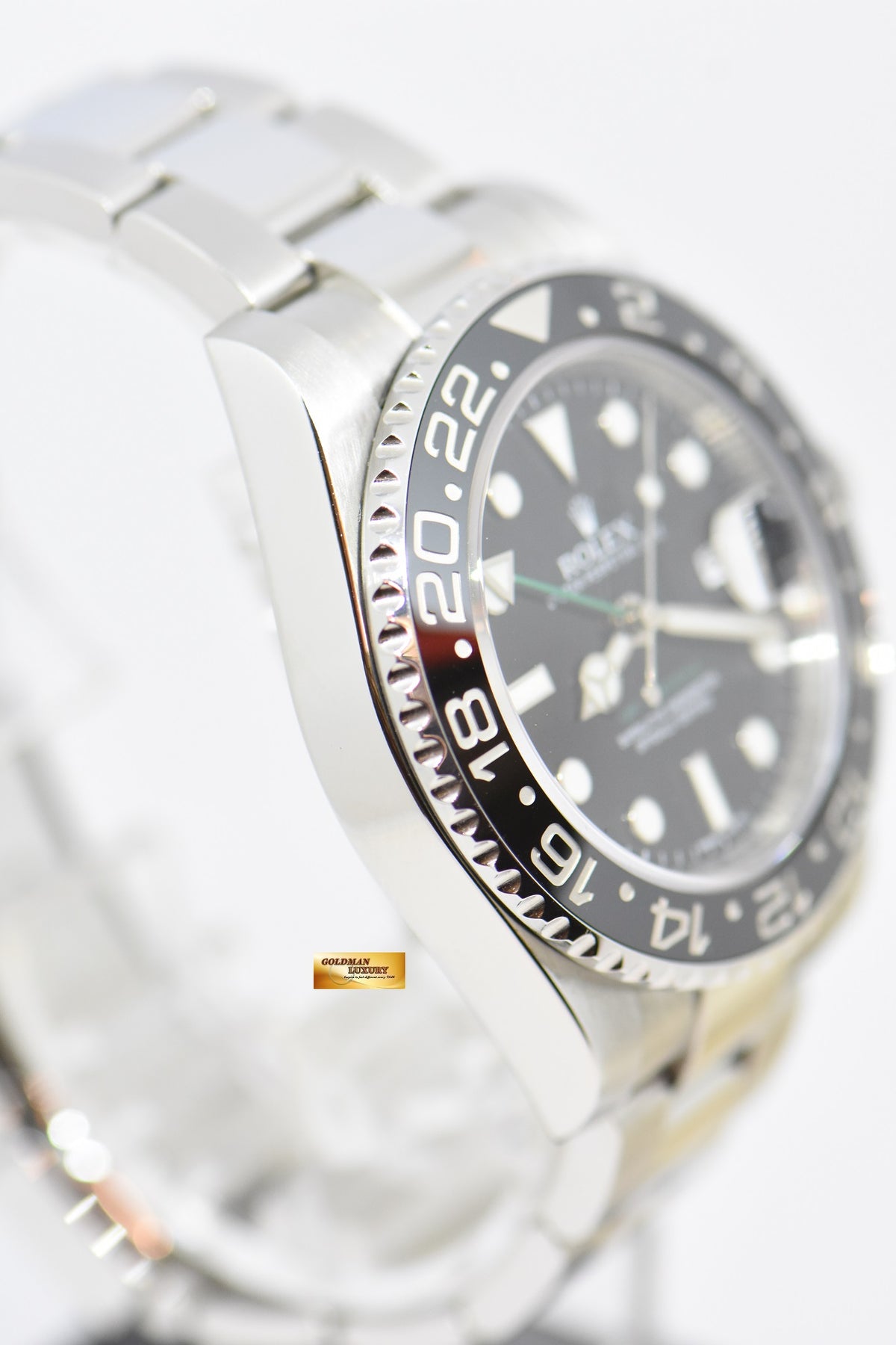 [SOLD] ROLEX OYSTER PERPETUAL GMT-MASTER II CERAMIC BLACK BEZEL 116710LN (MINT)
