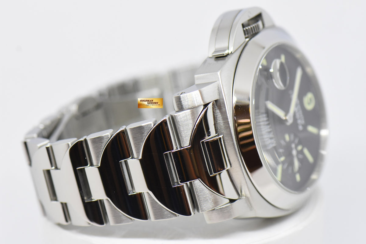 [SOLD] PANERAI LUMINOR MARINA 44mm STEEL IN BRACELET AUTOMATIC BLACK PAM 220 (MINT)