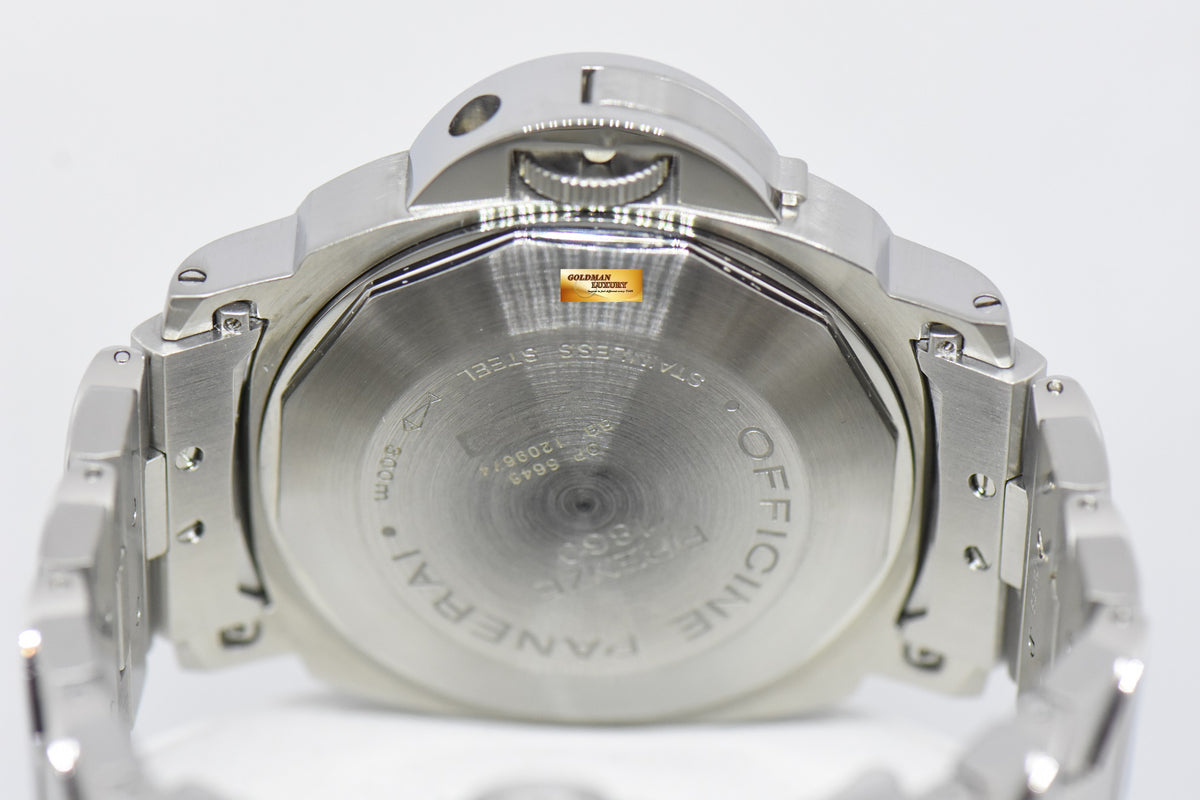 [SOLD] PANERAI LUMINOR MARINA 44mm STEEL IN BRACELET AUTOMATIC BLACK PAM 220 (MINT)