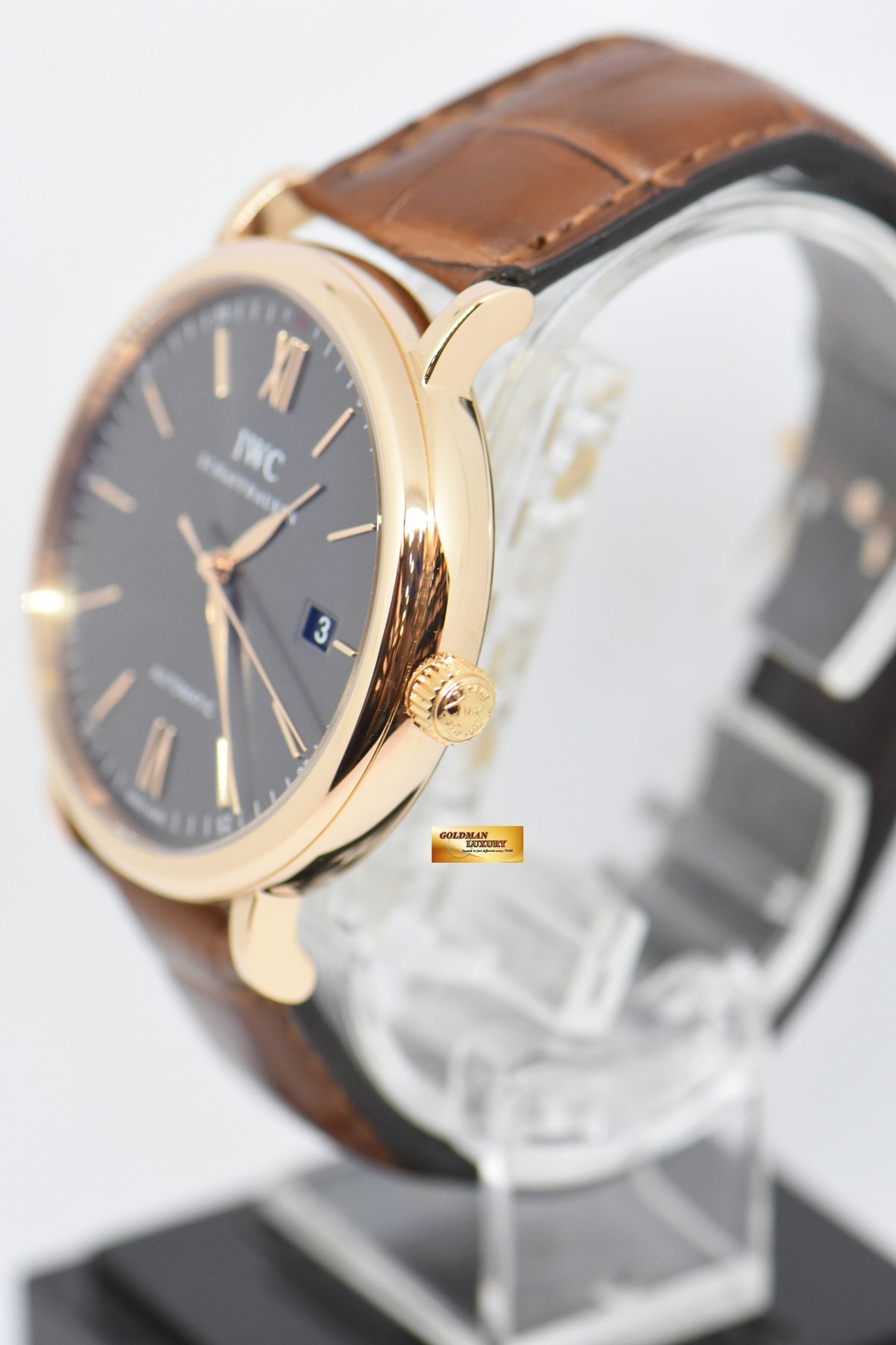 [SOLD] IWC PORTOFINO 38mm GREY SLATE DIAL 18K ROSE GOLD AUTOMATIC IW356511 (MINT)