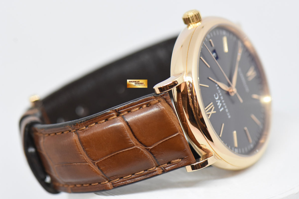 [SOLD] IWC PORTOFINO 38mm GREY SLATE DIAL 18K ROSE GOLD AUTOMATIC IW356511 (MINT)