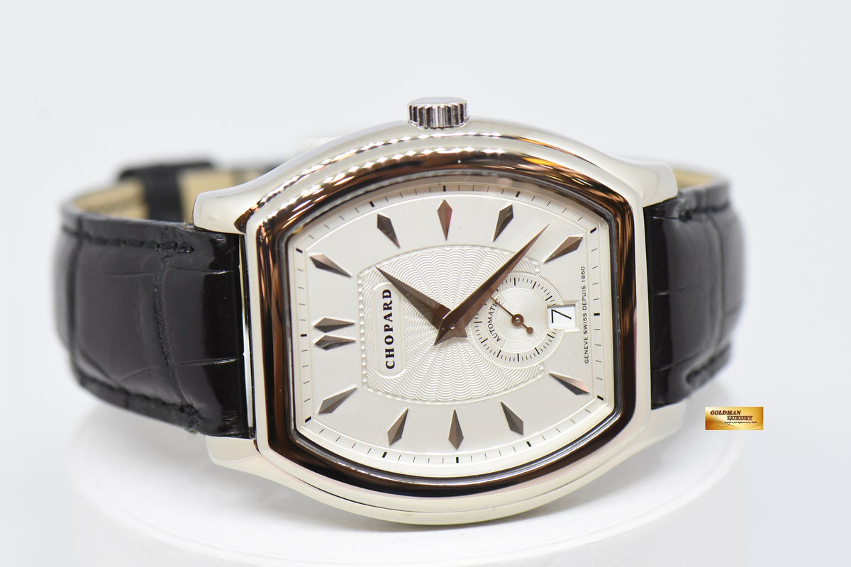[SOLD] CHOPARD L.U.C TONNEAU SHAPE 18K WHITE GOLD AUTOMATIC 16/2267 (MINT)