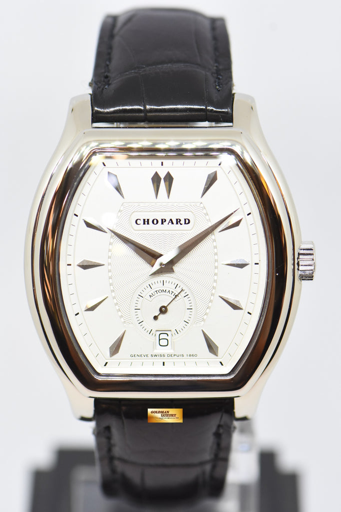 SOLD CHOPARD L.U.C TONNEAU SHAPE 18K WHITE GOLD AUTOMATIC 16 2267