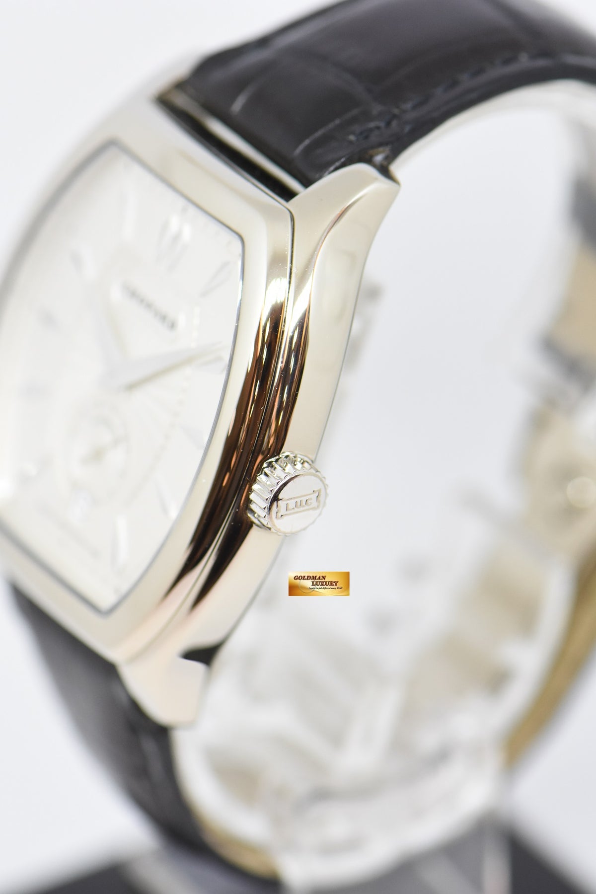 [SOLD] CHOPARD L.U.C TONNEAU SHAPE 18K WHITE GOLD AUTOMATIC 16/2267 (MINT)