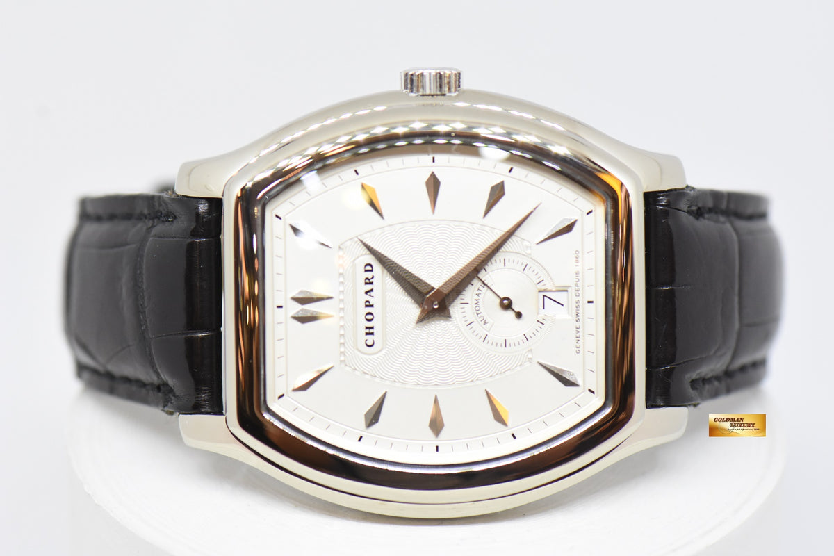 [SOLD] CHOPARD L.U.C TONNEAU SHAPE 18K WHITE GOLD AUTOMATIC 16/2267 (MINT)