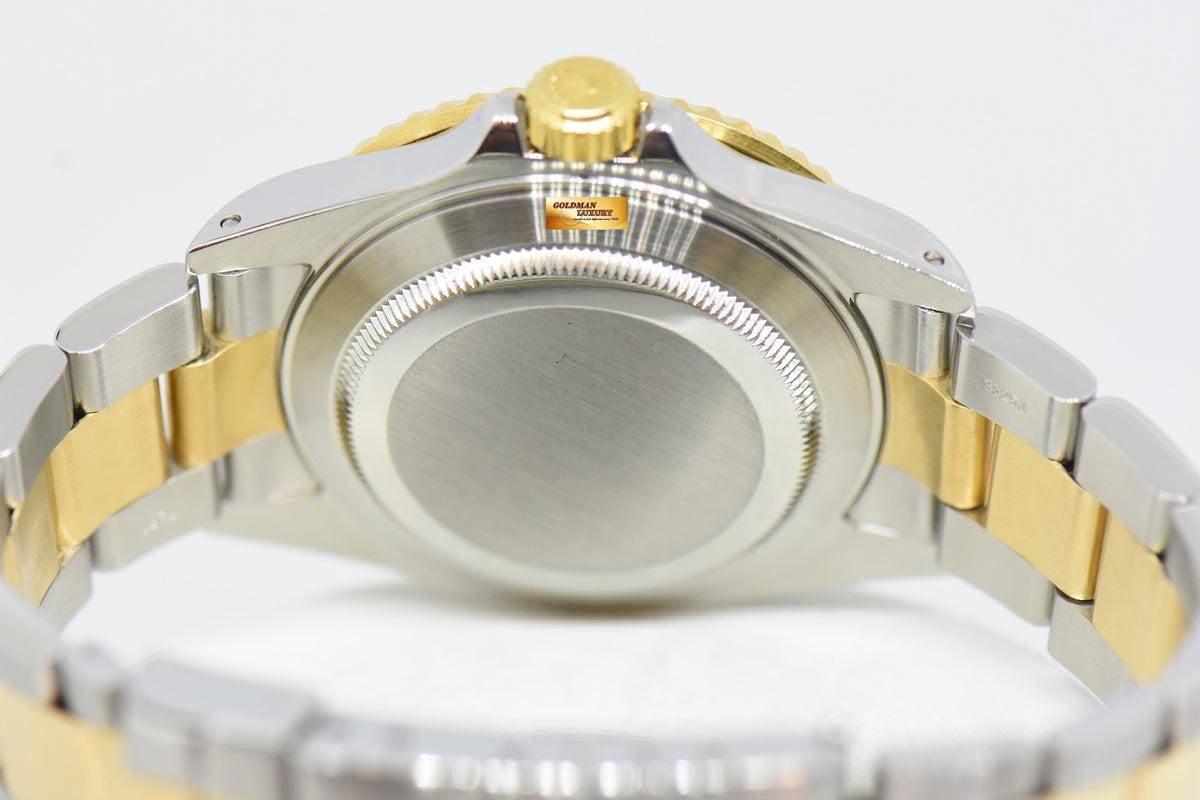 [SOLD] ROLEX OYSTER PERPETUAL SUBMARINER HALF-GOLD 40mm BLACK 16613LN (SOLID-ENDLINK) (MINT)