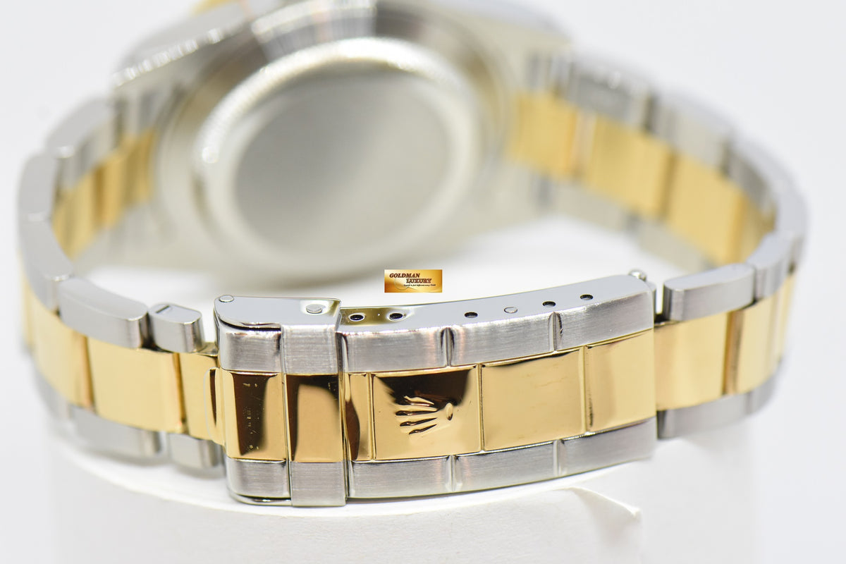 [SOLD] ROLEX OYSTER PERPETUAL SUBMARINER HALF-GOLD 40mm BLACK 16613LN (SOLID-ENDLINK) (MINT)