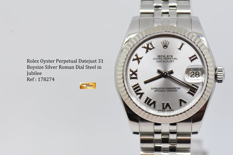 products/GML2251_-_Rolex_Oyster_Ladies_Datejust_31_Silver_Roman_Dial_Jubilee_178274_-_11.JPG