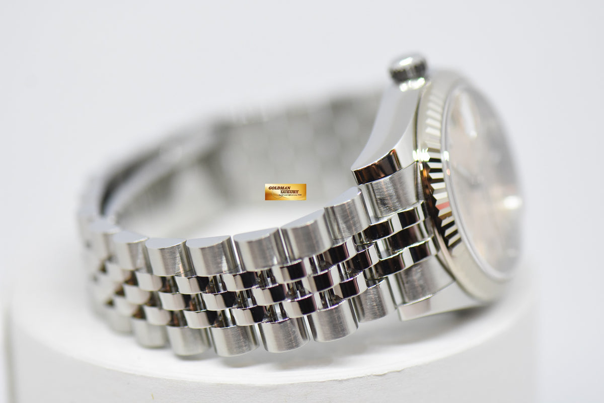 [SOLD] ROLEX OYSTER PERPETUAL DATEJUST 31 BOYSIZE PINK DIAL STEEL IN JUBILEE 178274 (MINT)