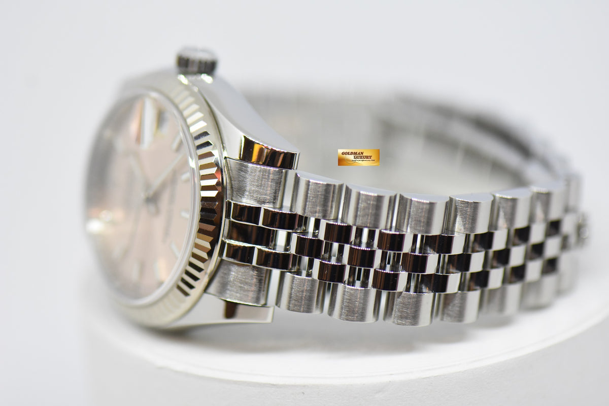 [SOLD] ROLEX OYSTER PERPETUAL DATEJUST 31 BOYSIZE PINK DIAL STEEL IN JUBILEE 178274 (MINT)