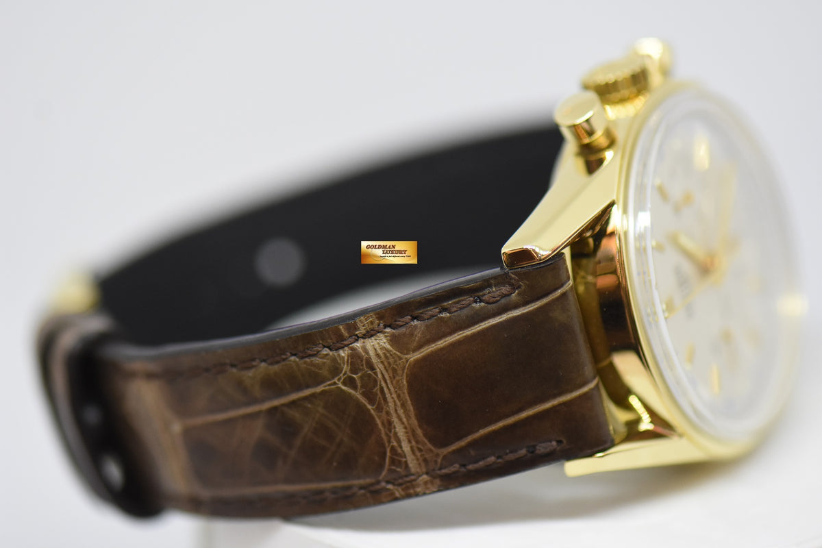 [SOLD] HEUER CARRERA CHRONOGRAPH RE-EDITION OF THE 1964 18K YELLOW GOLD MANUAL WINDING CS3140 (MINT)