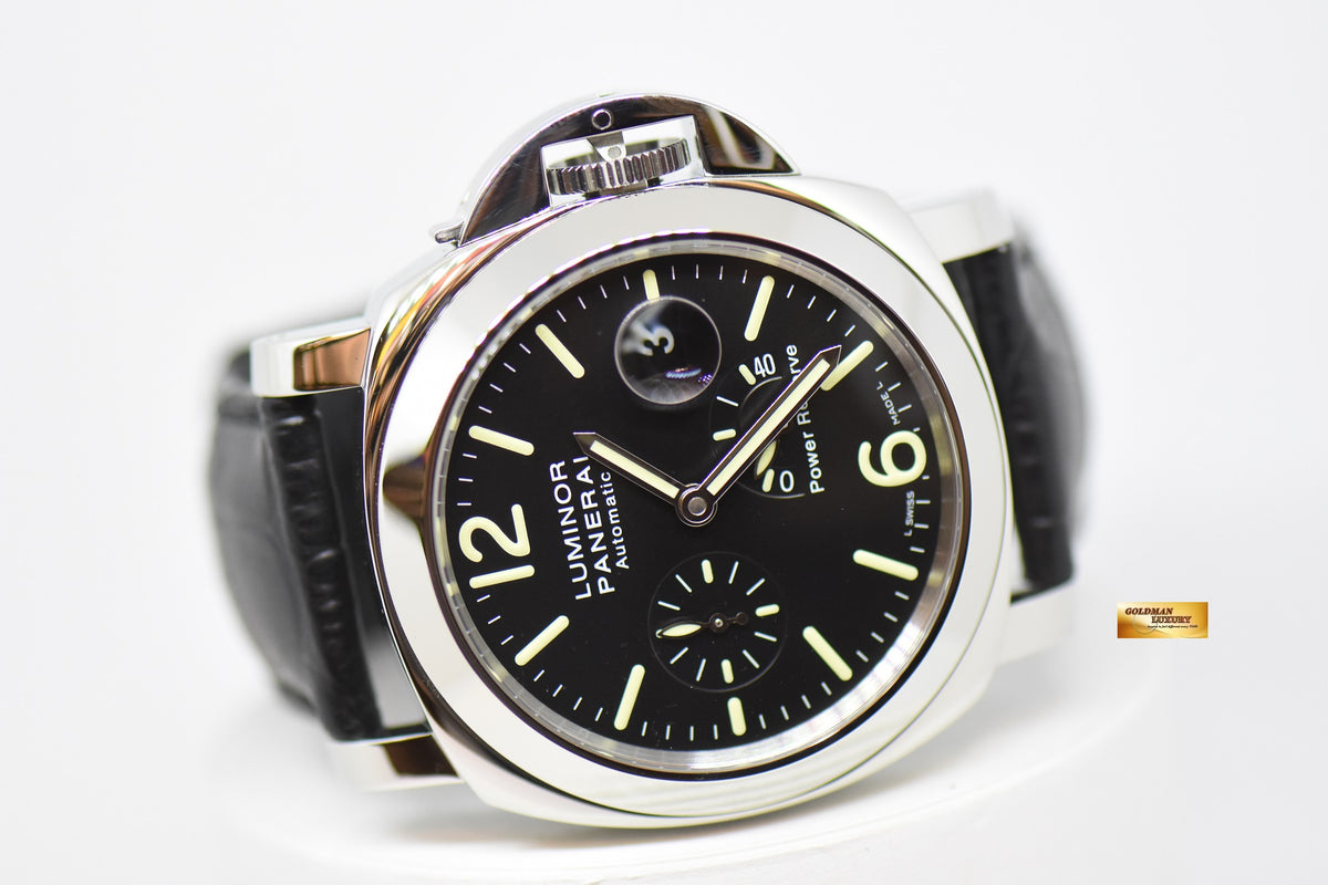 [SOLD] PANERAI LUMINOR MARINA 44mm POWER RESERVE AUTOMATIC BLACK PAM 90 (MINT)